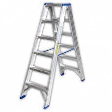 سلم الومنيوم مزدوج درج عريض طوله 1.25 م ماركة MT