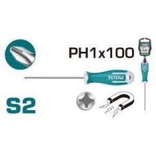 مفك يد كوتش صليبة 100×PH1 ماركة TOTAL