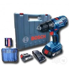 شنيور بطارية 18فولت 1.5امبير ظرف اتوماتيك\دقاق\يمين\شمال\سرعتين+طقم اكسسوار   bosch